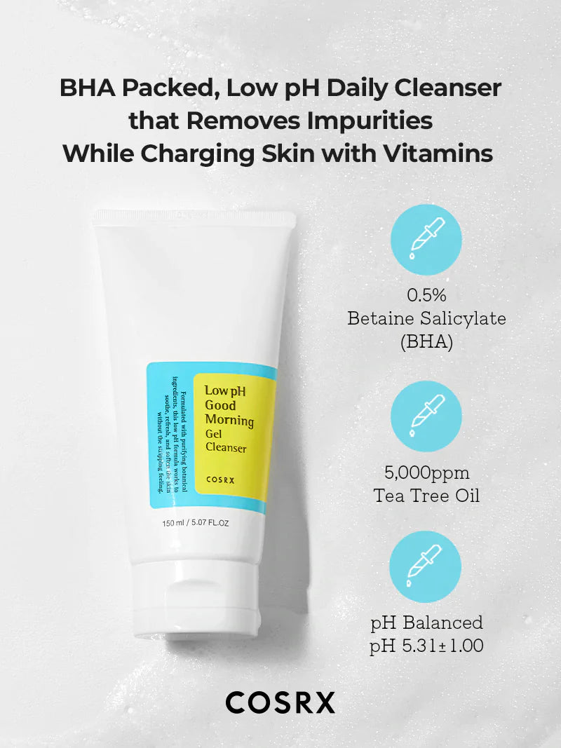 COSRX - Low pH Good Morning Gel Cleanser | 150ML