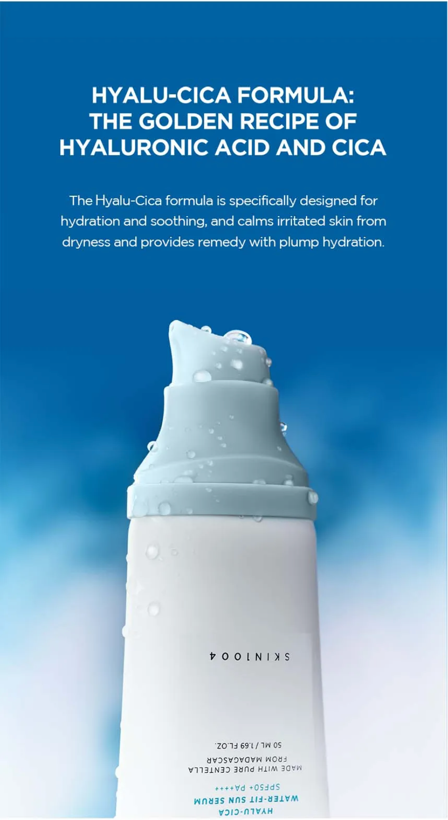 SKIN 1004 - Madagascar Centella Hyalu-Cica Water-Fit Sun Serum | 50ML